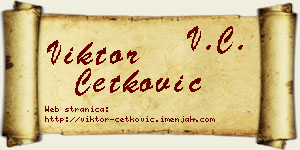 Viktor Ćetković vizit kartica